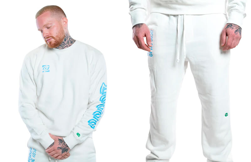 OpTic Gaming Green Label white Sweatshirt and Joggers © OpTic Gaming shop