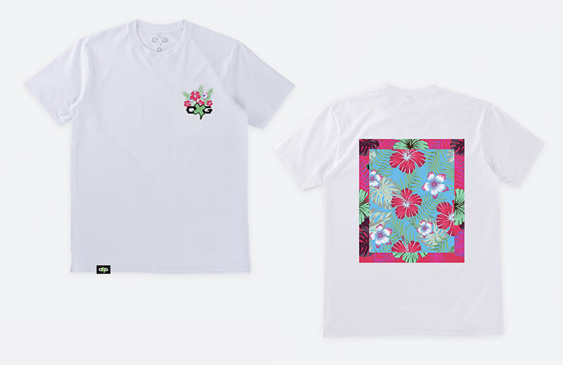 Oxygen LUAU Summer white Canvas T-shirt © Oxygen Esports shop