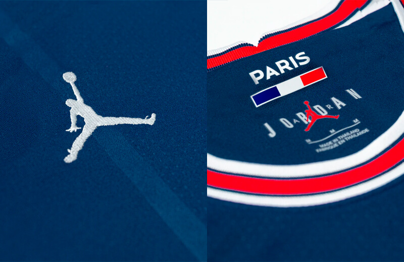 PSG TALON Air Jordan 2022 Jersey details © PSG TALON shop