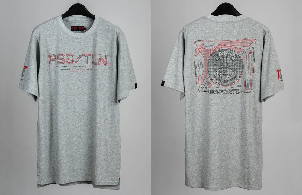 PSG X Talon Kinematic Tee gray © Talon shop