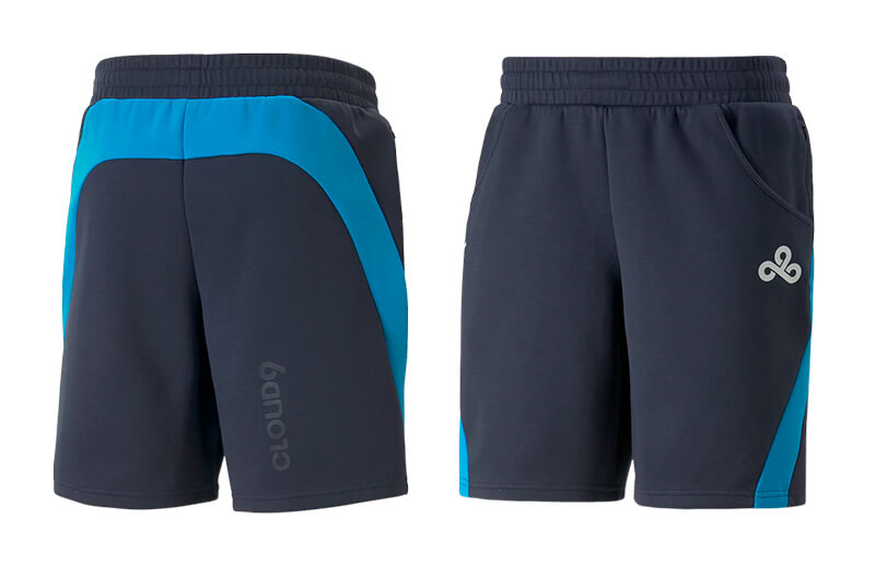 Cloud9 x PUMA 2022 Blue Shorts © C9 store