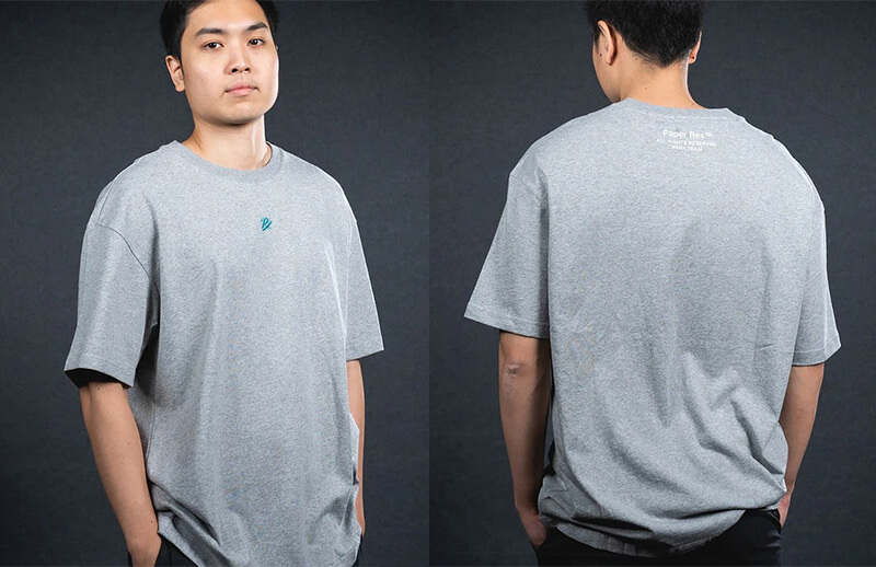 PRX Fall-Winter 2022 Oversized Gray T-shirt © Paper Rex shop