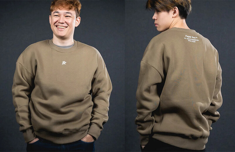 Paper Rex Fall-Winter 2022 Oversized Olive Sweatshirt © Paper Rex shop