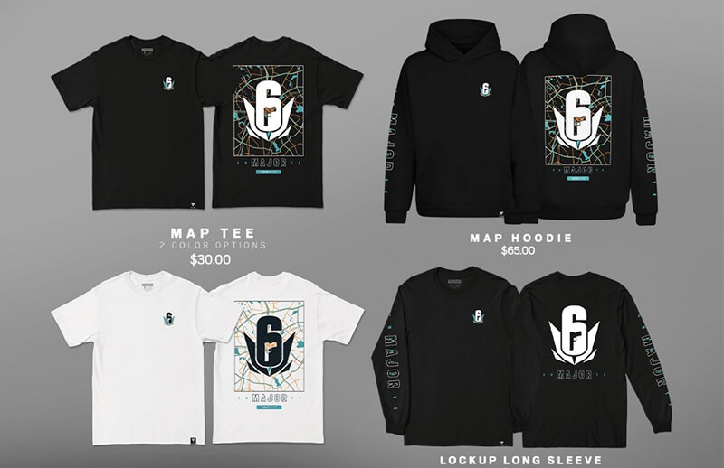 Rainbow Six Charlotte Major Clothing Drop © We Are Nations shop