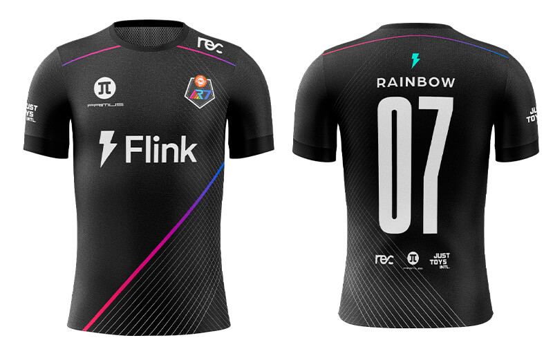 Rainbow7 2022 Official Jersey front and back © R7 shop