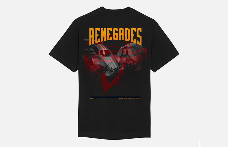 Renegades RLCS Worlds Limited Edition T-shirt Front © Renegades shop