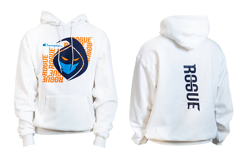 White Rogue x Champion PowerBlend hoodie © Rogue shop