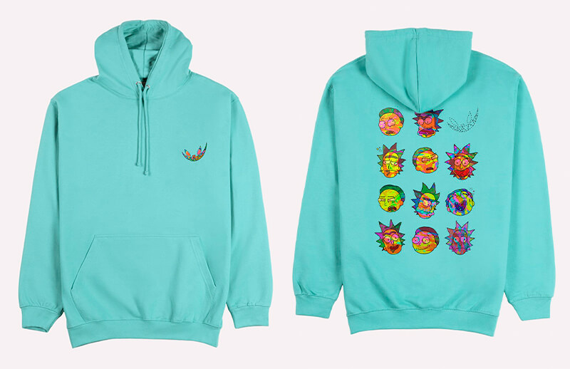 Rubius Mad Kat x Rick & Morty KAOTIC Hoodie © Mad Kat store