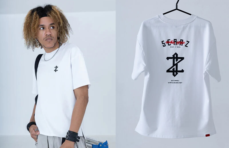 SCARZ new 2022 SZ Logo white T-shirt © SCARZ store