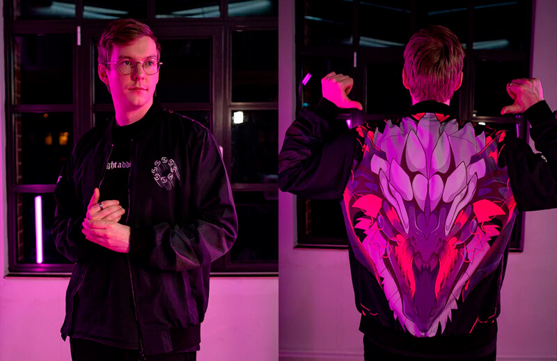 SK Gaming 2022 Dragon Bomber jacket © SK Gaming Store