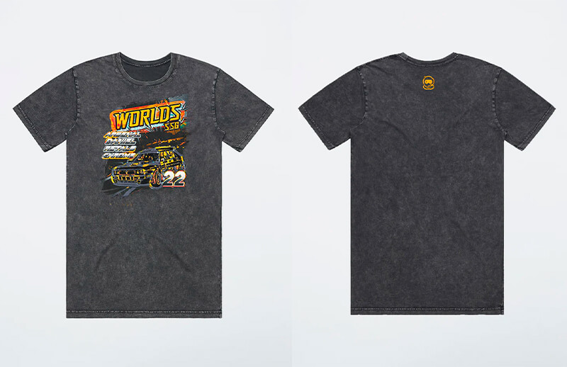 Spacestation Gaming RLCS Worlds T-shirt back and front © SSG shop