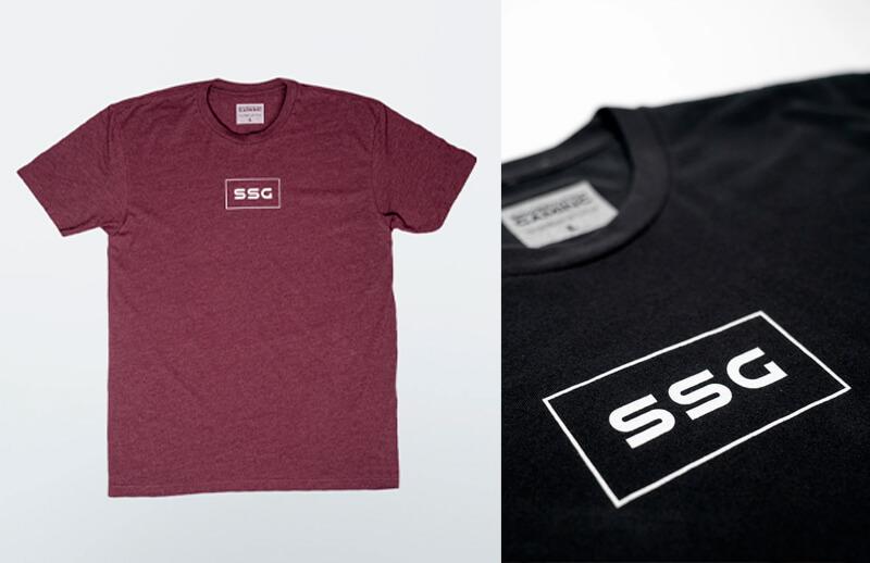 Spacestation Gaming Standard Issue box T-shirts © SSG shop