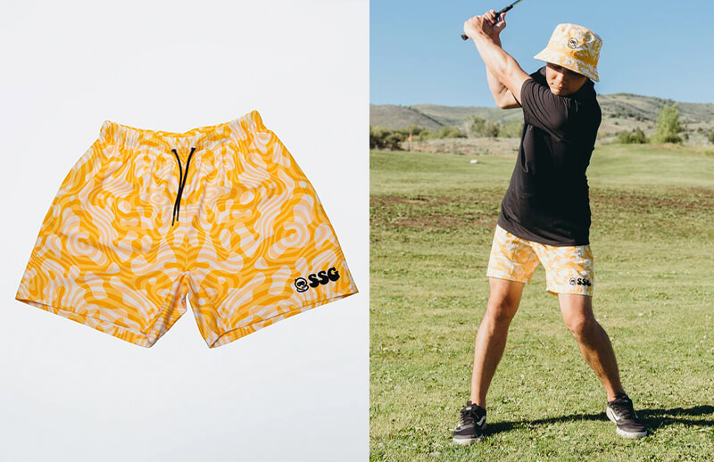 SSG Summer 2022 Gold Camo Shorts © Spacestation Gaming shop