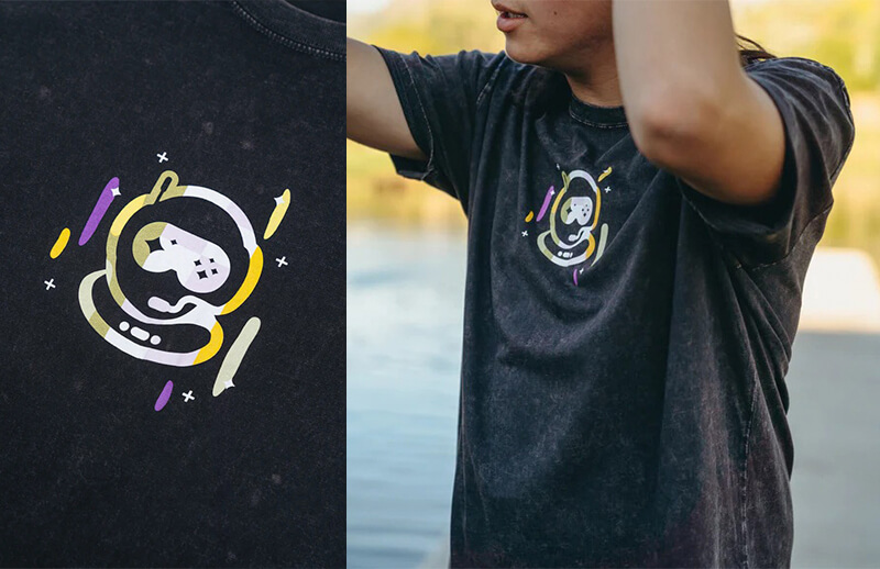 SSG Summer 2022 Washed black T-shirt © Spacestation Gaming shop