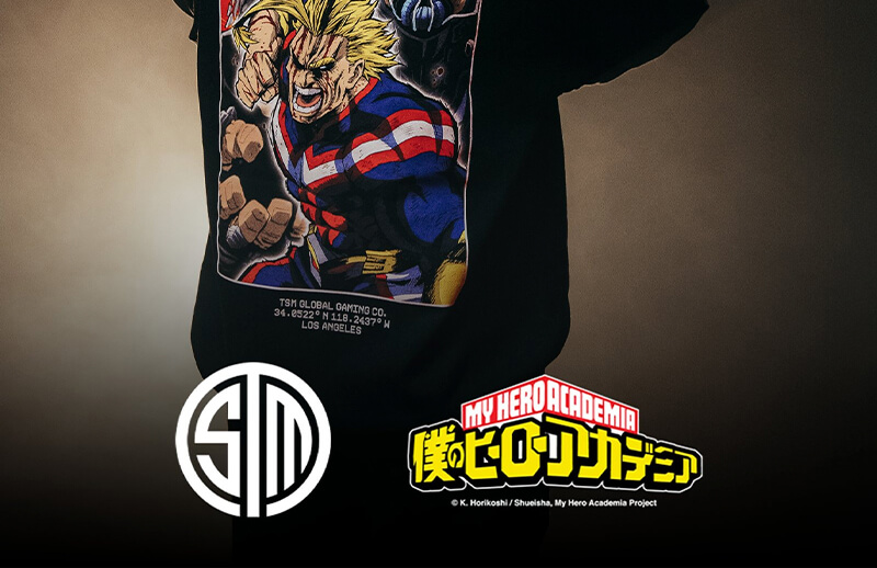 TSM x My Hero Academia Fashion Collection © Team SoloMid shop