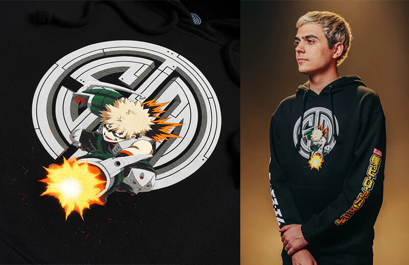 TSM x My Hero Academia Katsuki Logo Hoodie © Team SoloMid shop