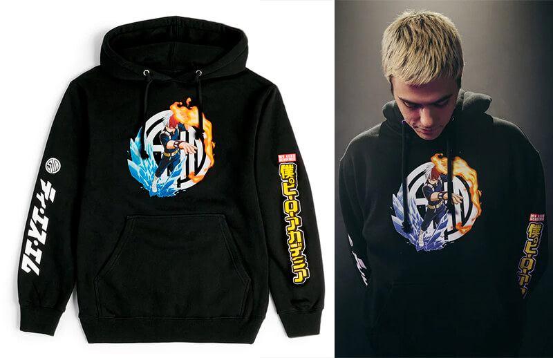 TSM x My Hero Academia Shoto Logo Hoodie © Team SoloMid shop