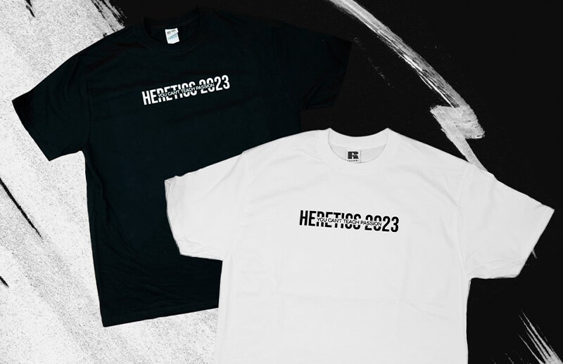 Team Heretics 2023 Commemorative T-shirt © Team Heretics shop