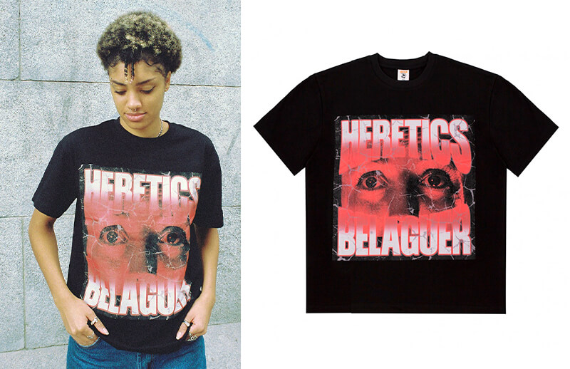 Heretics x Belaguer Winter black T-shirt © Team Heretics store