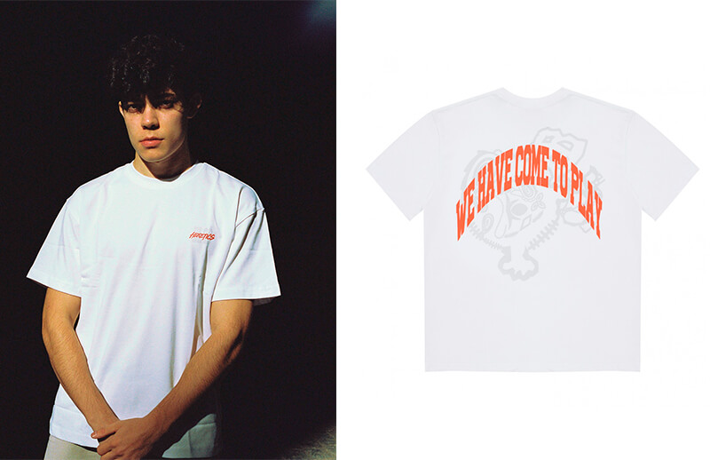 Heretics x Belaguer Winter white T-shirt © Team Heretics store