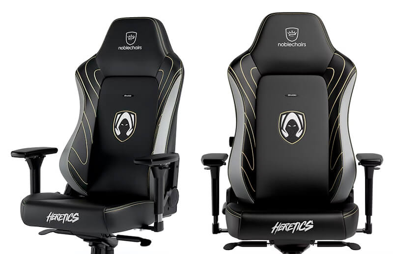 Team Heretics x Noblechairs HERO Chair Front side © Noblechairs shop