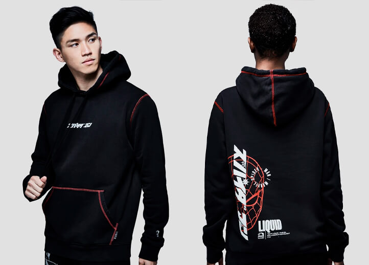 Liquid x Marvel Spiderman black Hoodie © Team Liquid store