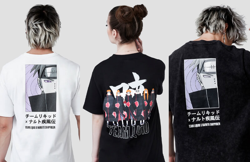 Liquid x Naruto The Akatsuki Collection Pain T-shirts © Team Liquid store
