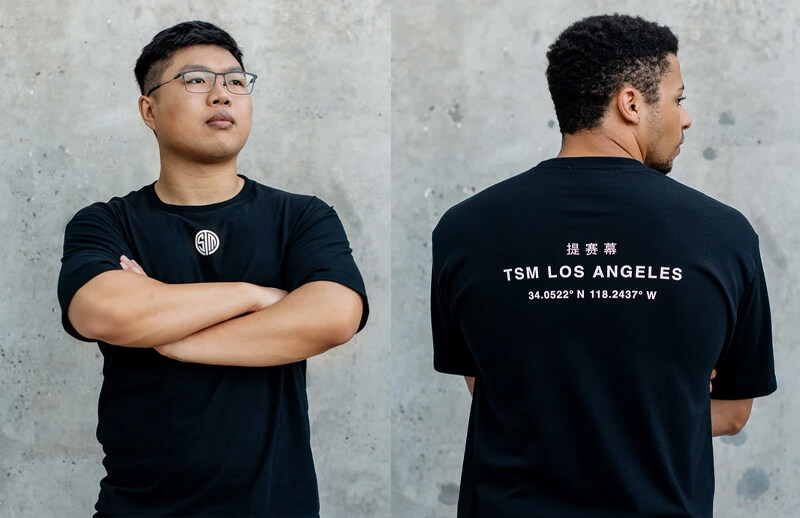 TSM black logo T-shirt © Team SoloMid shop