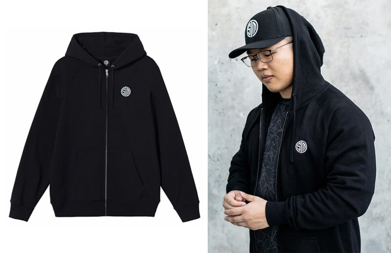 TSM black tem logo zip-up hoodie © Team SoloMid shop