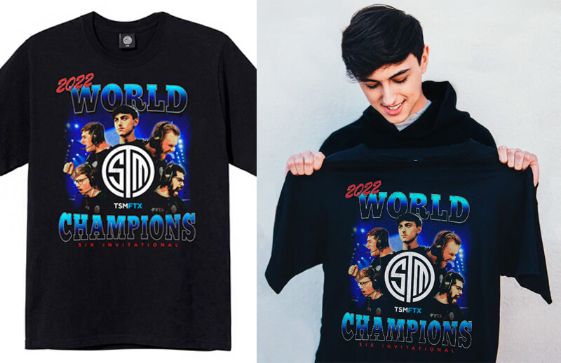 TSM Rainbow 6 World Championship T-shirt © Team SoloMid shop