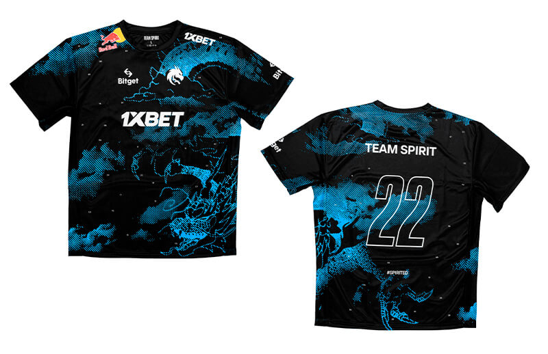 Team Spirit 22-23 Player Jersey back and front © Team Spirit shop