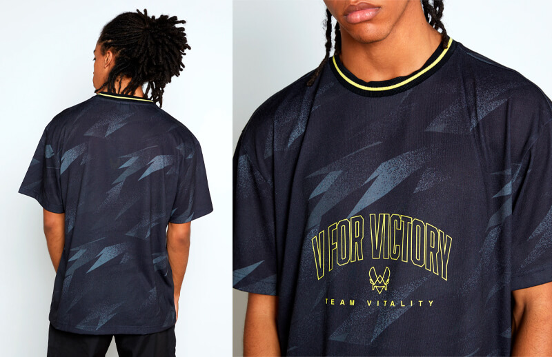 Vitality Downtown collection black T-shirt © Team Vitality shop