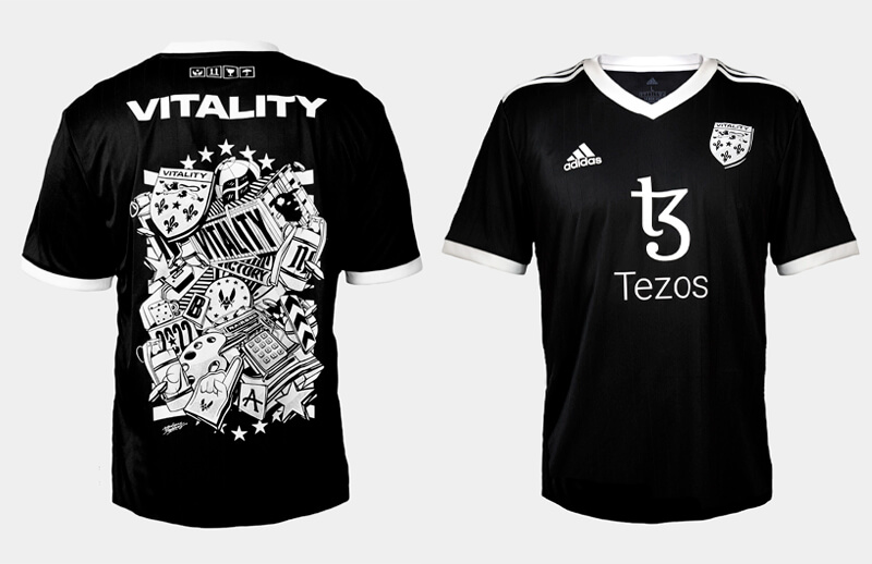 Vitality x Nairone Defives CS:GO Jersey front and back © Team Vitality shop