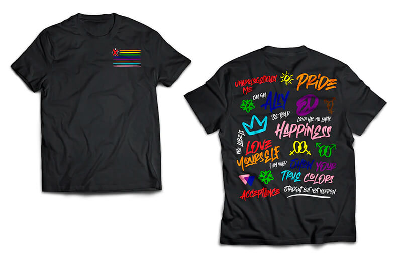 XSET Pride 2022 black T-shirt © XSET shop