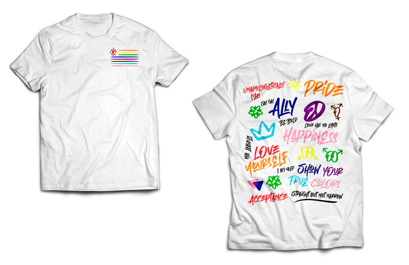 XSET Pride 2022 white T-shirt © XSET shop