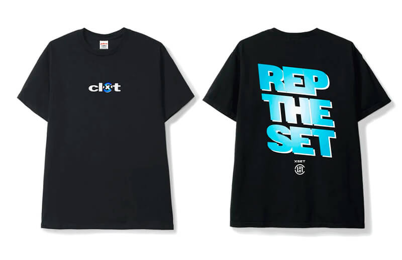 XSET x Clot Black T-shirt © XSET shop