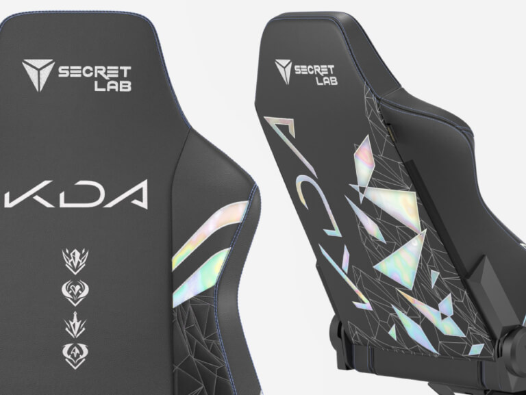K/DA, a Secretlab X League of Legends chair The Gaming Wear